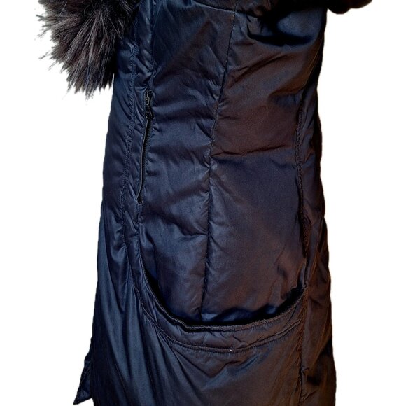 GUESS BY MARCIANO JAYDE Down Puffer Coat Jet Black SIZE LARGE - Picture 9 of 14
